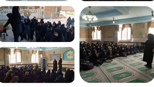 حضور اولین گروه سفیران مهارتی در دبیرستان دخترانه تهذیب،استان لرستان 